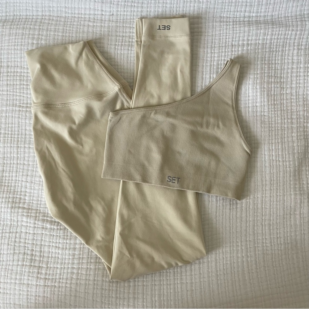 Set Active Leggings and One Shoulder Set